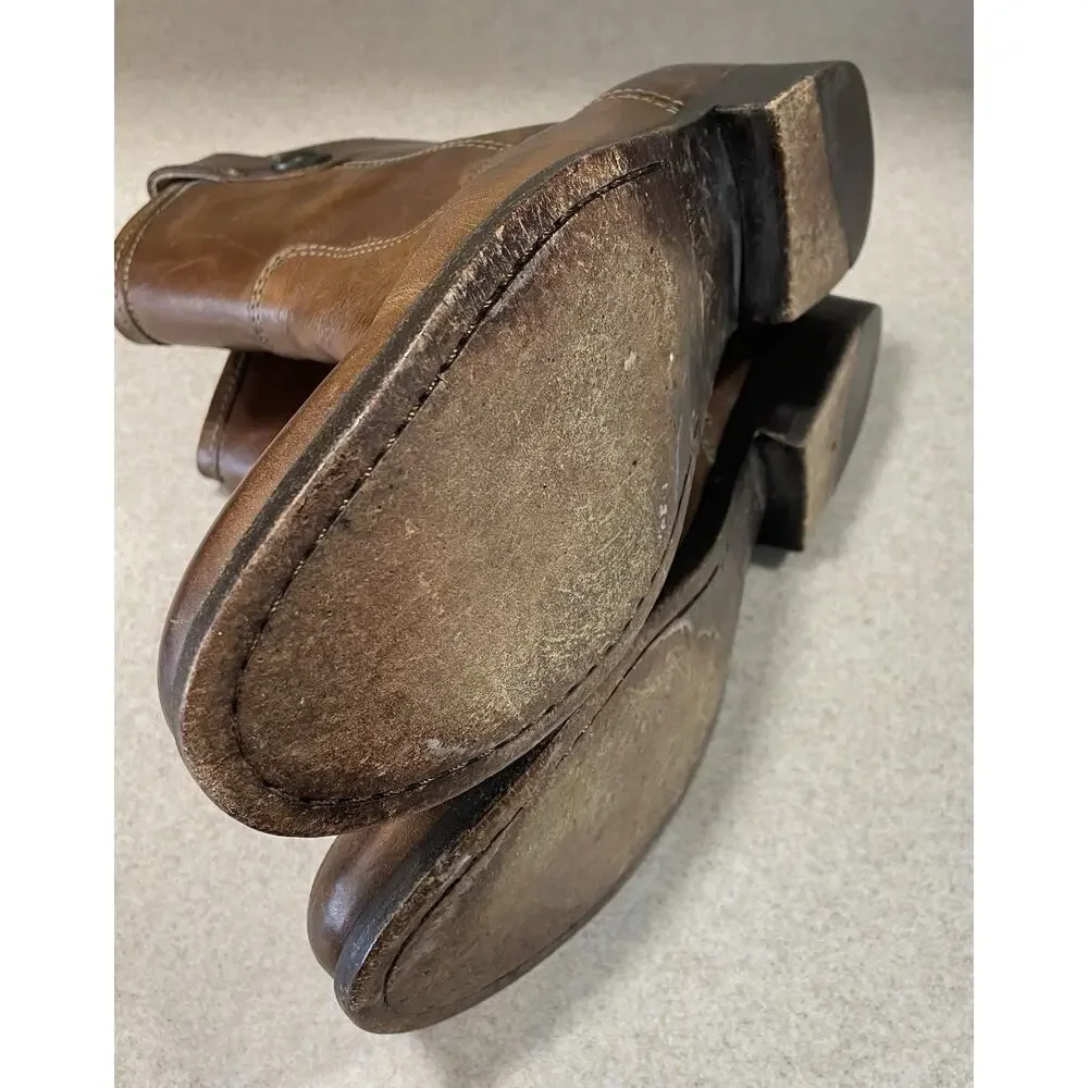Women's Size 6B Frye Boots Melissa Button Short Brown Riding Style 77897-Western - Picture 8 of 13